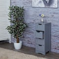 Pikkukuva 4 / 6: Coode pieni 4 laatikollinen säilytyskaluste 80 x 30 x 26 MDF harmaa Grå