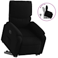 Miniatyrbillede 2 af 6: Fauteuil relax TV med komfortabel polstring og elektrisk løftefunktion i sort stof DEC028103 Svart