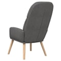 Miniatyrbillede 4 af 6: Lounge stolen sofa chambre design moderne i mørkegrå stof DEC026690 Grå