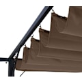 Miniatyrbillede 3 af 4: Pergola have til have stabil ramme 6 + åben tag 3,5 x 3,5m taupe-brun