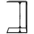 Miniatyrbillede 3 af 6: Side table end of sofa 40 x 30 x 61,5 cm stål og gennemsigtigt glas DEC032343 Transparent