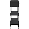 Miniatyrbillede 4 af 6: Elegant design konsolbord til entré med skuffer og hylder 72,5 x 25 x 75 cm sort ingeniértræ DEC032143 kastanj