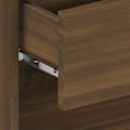 Miniatyrbillede 4 af 5: Væghængt natbord med skuffe og hylde 46 x 29,5 x 30 cm ingeniørtræ i farven eg brun DEC034264 kastanj