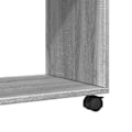 Miniatyrbillede 5 af 6: Konsolbord på hjul 70 x 35 x 60 cm i grå ingeniørtræ DEC032337 kastanj