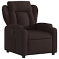 Miniatyrbillede 1 af 6: Fauteuil relax TV med behagelig polstring, manuel vippefunktion i mørkebrun stof DEC027996 kastanj