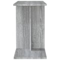 Miniatyrbillede 3 af 6: Side table for sofa end with storage compartments 50 x 30 x 50 cm engineered wood gray DEC032531 kastanj
