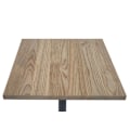 Pikkukuva 4 / 6: Bistronpöytä teollisuussuunnittelulla, metallia ja vaaleaa tammipuuta, 70x70 cm 04_0008523 kastanj