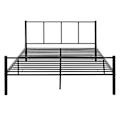 Miniatyrbillede 3 af 5: Seng til voksne i metal med metalbunde, struktur i sort stål 140 x 200 cm 03_0002693 Metall