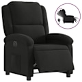 Miniatyrbillede 2 af 6: Fauteuil relax TV med elektrisk tiltfunktion meget komfortabel i sort stof DEC028491 Svart