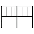 Miniatyrbillede 2 af 5: Hovedgærde til seng til soveværelse møbel 140 cm metal sort TDL0202436