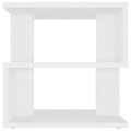 Miniatyrbillede 2 af 4: Side table for sofa end plant support 40 x 40 x 40 cm white chipboard DEC032349 Vit