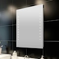 Miniatyrbillede 1 af 3: Badeværelsesspejl med LED-lys 60 x 80