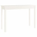 Miniatyrbillede 1 af 5: Elegant design konsolbord til entre 110 x 40 x 75 cm hvidt fyrretræ DEC031694 Vit