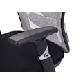 Miniatyrbillede 2 af 4: Ergonomisk kontorstol med drejefunktion, vippefunktion, belastning op til 150 kg, sort-grå mesh stof