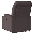Miniatyrbillede 4 af 6: Fauteuil relax TV med komfortabel polstring og elektrisk løftefunktion i mørkebrunt stof DEC028011 kastanj