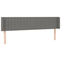 Miniatyrbillede 2 af 5: Hovedgavl - Ikke specificeret - 183x16x78/88 cm - Mørkegrå - LED - Moderne Mörkgrå
