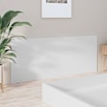 Miniatyrbillede 3 af 5: Hovedgærde til seng til soveværelse møbel 200 x 1,5 x 80 cm MDF hvid TDL0203747