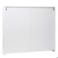 Miniatyrbillede 4 af 6: Spejlskab vægmonteret badeværelse 6 hylder blank 70 x 80 x 16 cm hvid 04_0005769 Vit