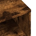 Pikkukuva 5 / 6: Yöpöytä hyllyllä 40 x 30 x 30 cm ruskea insinööripuu DEC033552 kastanj