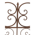 Miniatyrbild 5 av 6: Bänk i rustik design, 128 cm bred, i gammalbrun metall 10_0002938 kastanj