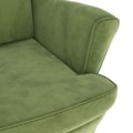 Miniatyrbillede 5 af 6: Lounge stol til stue designet og moderne i lysegrønt velour DEC028682 Grön