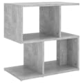 Miniatyrbillede 1 af 4: Natskab med opbevaringsrum 50 x 30 x 51,5 cm grå ingeniørtræ DEC034048 kastanj