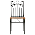 Miniatyrbild 3 av 6: Matstolar - Set med 2 - Brun - MDF - Klassisk design - Inomhus kastanj