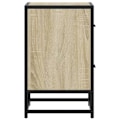 Pikkukuva 3 / 6: Yöpöytä, jossa on kaksi laatikkoa 40 x 31 x 50 cm, puuliitoksen väri tammi ja teräs DEC033826 kastanj
