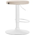 Miniatyrbillede 3 af 4: Barstole - Décoshop26 - TDB10679 - Sæt af 2 - Højdejusterbar - Moderne design Vit