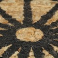 Pikkukuva 3 / 4: Matto - Jute - 150 - Musta painatus - Suorakaide - Luonnollinen Svart
