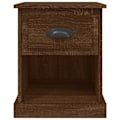 Pikkukuva 3 / 5: 2 kpl yöpöytiä laatikolla ja avoimella osastolla 39 x 39 x 47,5 cm ruskeaa puuinsinöörityötä DEC035831 kastanj