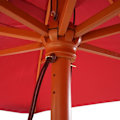 Miniatyrbillede 3 af 4: Have en haveparasol 3 x 4m rektangulær polyester/træ 6kg bordeaux