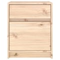 Pikkukuva 3 / 6: Yöpöytä, jossa on laatikko ja ovi sisältöön, koko 40 x 31 x 50 cm, käsittelemätöntä mäntyä DEC032955 kastanj
