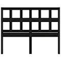 Miniatyrbild 2 av 4: Sänggavel - Furu - Svart - 125,5 x 4 x 100 cm - Modern design - Rustik charm Svart