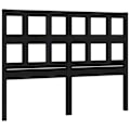 Miniatyrbillede 1 af 4: Hovedgærde - Fyrretræ - Sort - 125,5 x 4 x 100 cm - Moderne design - Rustik charme Svart