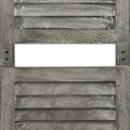 Miniatyrbild 6 av 6: Paravent separator för rum skärm 5 paneler 179 x 166 cm solid trä grå väderbiten DEC030969 kastanj