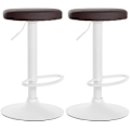 Miniatyrbillede 1 af 4: Barstole - Décoshop26 - TDB10678 - Sæt af 2 - Højdejusterbar - Moderne design Vit