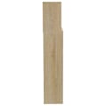 Miniatyrbillede 3 af 4: Hovedgærde med opbevaring, sengtilbehør, natbord, hylde 200 x 19 x 103,5 MDF farve eg Ek