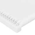 Miniatyrbillede 4 af 6: Hovedgærde til seng, soveværelse, møbel med sidekant 83 x 23 x 118/128 cm, syntetisk hvid TDL0205773