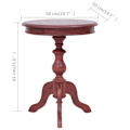 Miniatyrbillede 5 af 5: Side table plante support 50 x 50 x 65 cm mahogni træ brun DEC032466 kastanj