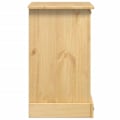 Miniatyrbillede 3 af 6: Natbord med 3 skuffer 53 x 39 x 66 cm massiv fyrretræ DEC033907 kastanj