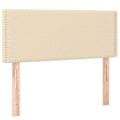 Miniatyrbillede 2 af 5: Sengegavl - Creme - 100x5x78/88 cm - LED - Moderne - Design Grädde