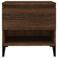 Miniatyrbillede 2 af 6: Konsolbord til sofa 50 x 46 x 50 cm brun ingeniørtræ DEC032407 kastanj