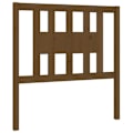 Miniatyrbillede 1 af 4: Hovedgærde til soveværelse møbel 96 x 4 x 100 cm massivt træ lys brun TDL0202813