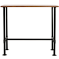 Pikkukuva 3 / 6: Teollinen suunnittelupuu baaritiski bistropöytä metallijalkaisella jalustalla, 108x120x61 cm 04_0008519 kastanj