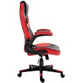 Miniatyrbillede 2 af 4: Kontor stol gamer ergonomisk justerbar drejelig rød/sort