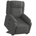 Miniatyrbillede 1 af 6: Fauteuil relax TV med komfortabel polstring og elektrisk løftefunktion i mørkegrå stof DEC027932 Grå