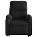 Miniatyrbillede 6 af 6: Fauteuil relax TV med komfortabel polstring, elektrisk løftefunktion, i sort mikrofiber DEC028123 Svart