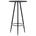 Miniatyrbillede 1 af 4: Multifunktionel borde, høj bord 60 x 107,5 cm MDF sort og pulverlakeret stål DEC036490 Svart