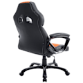 Miniatyrbillede 4 af 6: Gaming kontorstol med hjul, vippefunktion i sort/orange PVC og plastik 10_0002599 Svart